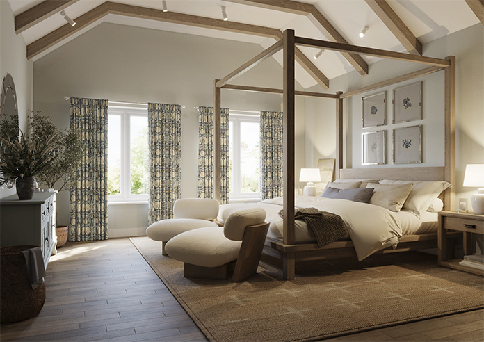 William Morris At Home Pimpernel, Indigo - Made to Measure Curtains - Image 7